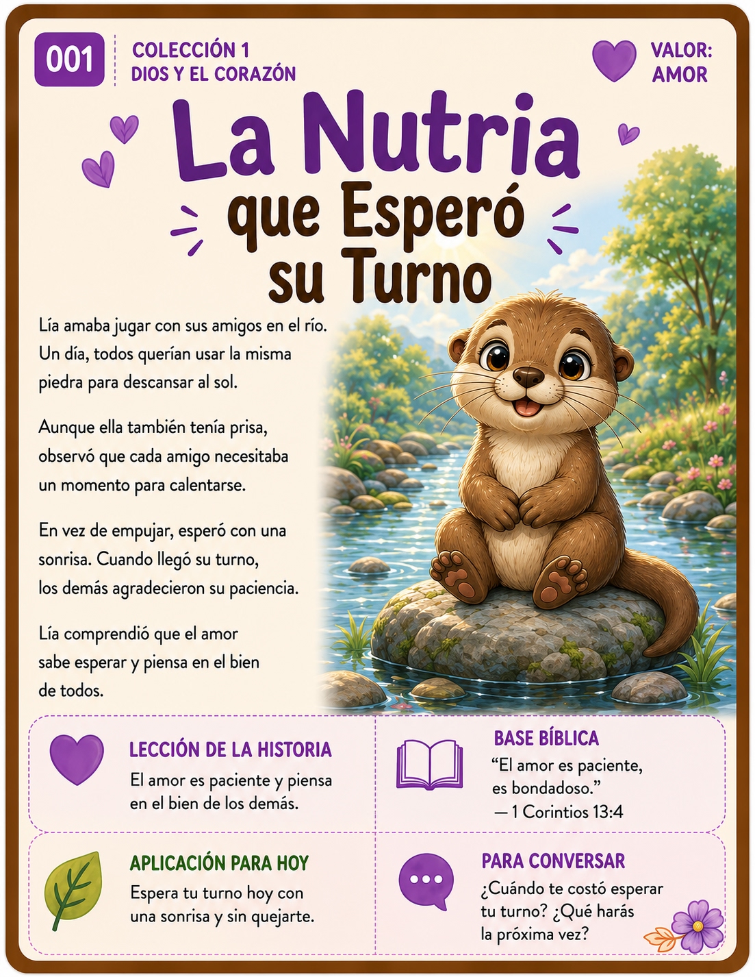 Parábola P001 — La Nutria que Esperó su Turno