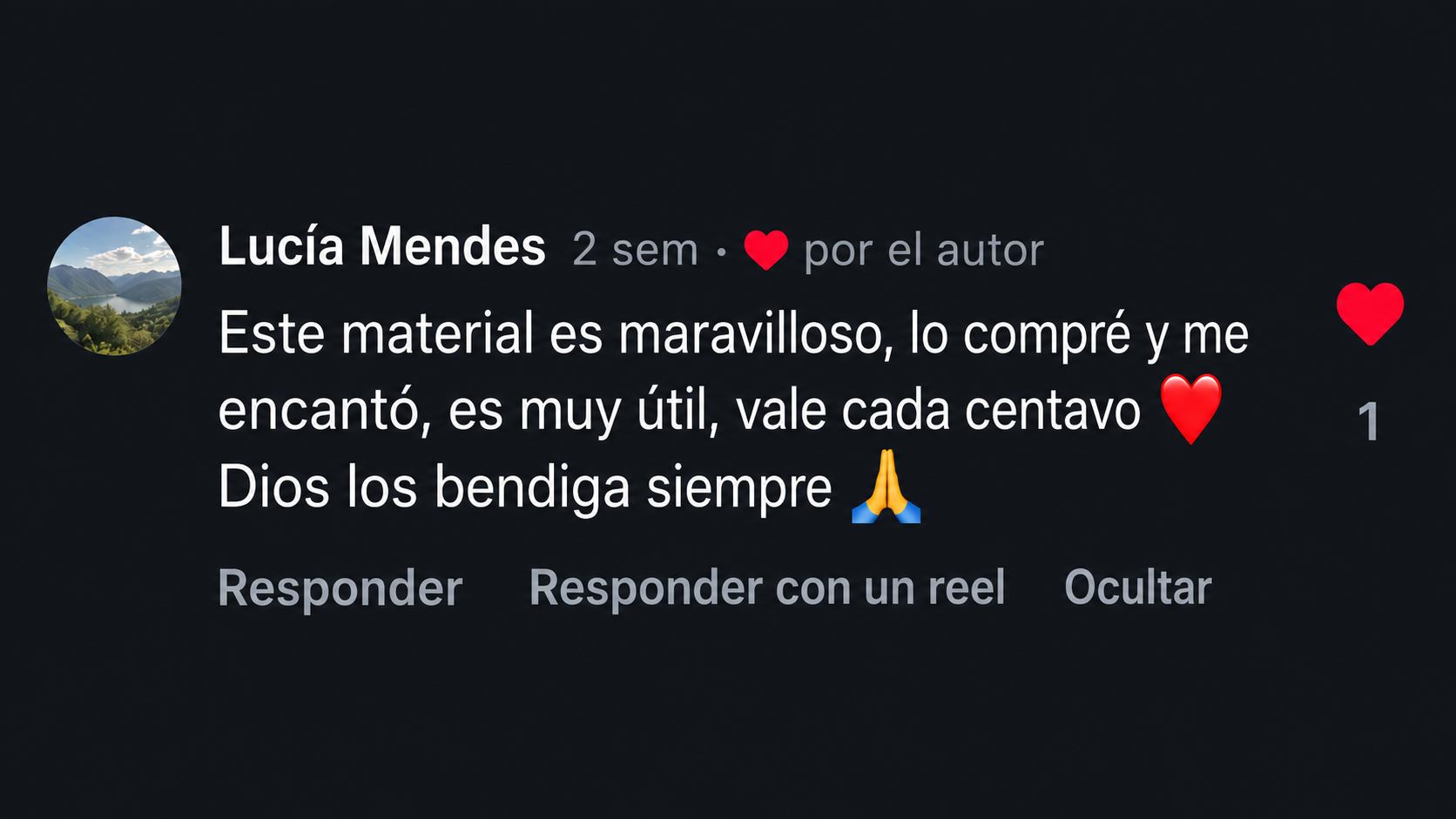 Comentario real de Lucía Mendes sobre Mil Parábolas Kids